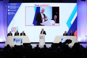 Rencontres de l'U2P 2017 - Le discours d’Alain Griset en présence des quatre vice-présidents de l’U2P et de Bruno Le Maire Crédit Photo Cocktail Santé