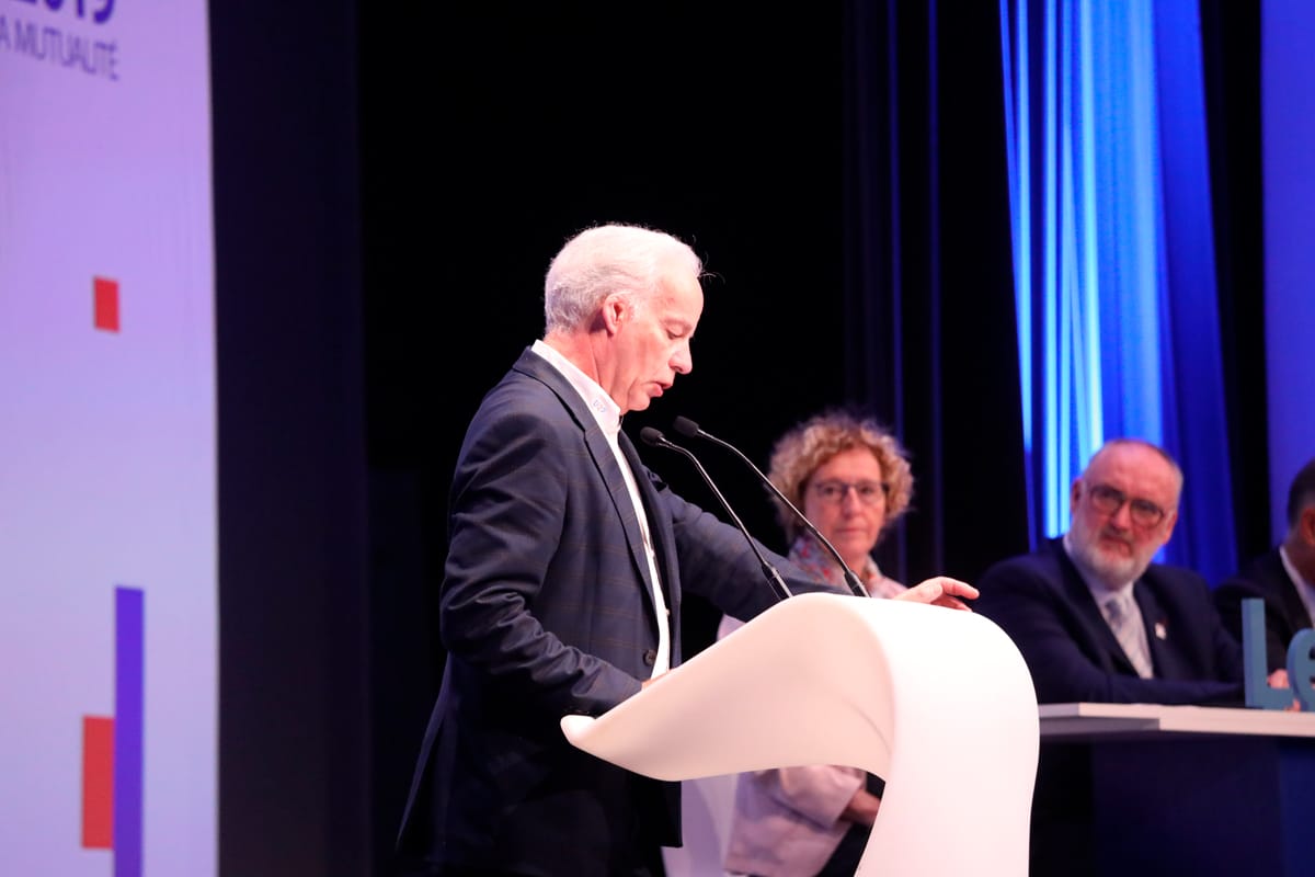 Rencontres de l’U2P 2019 | Alain Griset, le président de l’U2P, s’est exprimé à la tribune en présence de Muriel Pénicaud et des vice-présidents de l’U2P.
